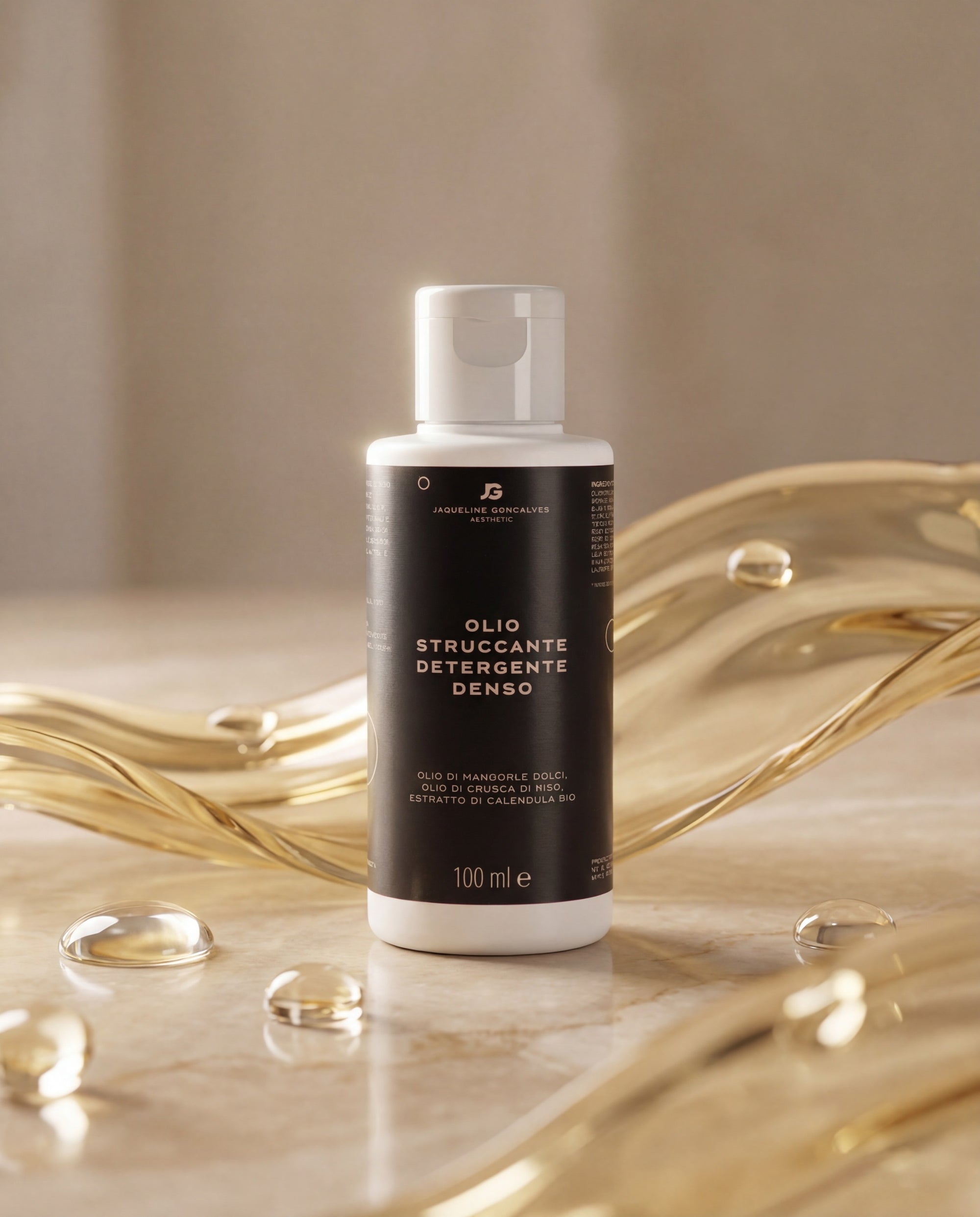 Olio Struccante Detergente – Con Crusca di Riso, Mandorle Dolci e Calendula | 100 ml